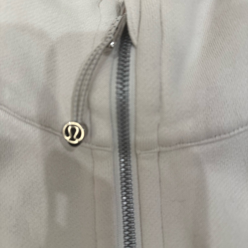 Oatmeal colored Lululemon Half-Zip Hoodie. Like new! - Picture 2 of 5